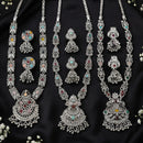 Js Fashion Oxidized Silver Beaded Designer Necklace Set