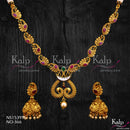 Kalp Jewellers Copper Gold Plated Necklace Set