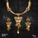 Kalp Jewellers Copper Gold Plated Necklace Set