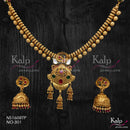 Kalp Jewellers Copper Gold Plated Necklace Set