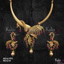 Kalp Jewellers Copper Gold Plated Necklace Set