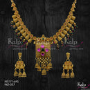 Kalp Jewellers Copper Gold Plated Necklace Set