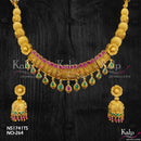 Kalp Jewellers Copper Gold Plated Necklace Set