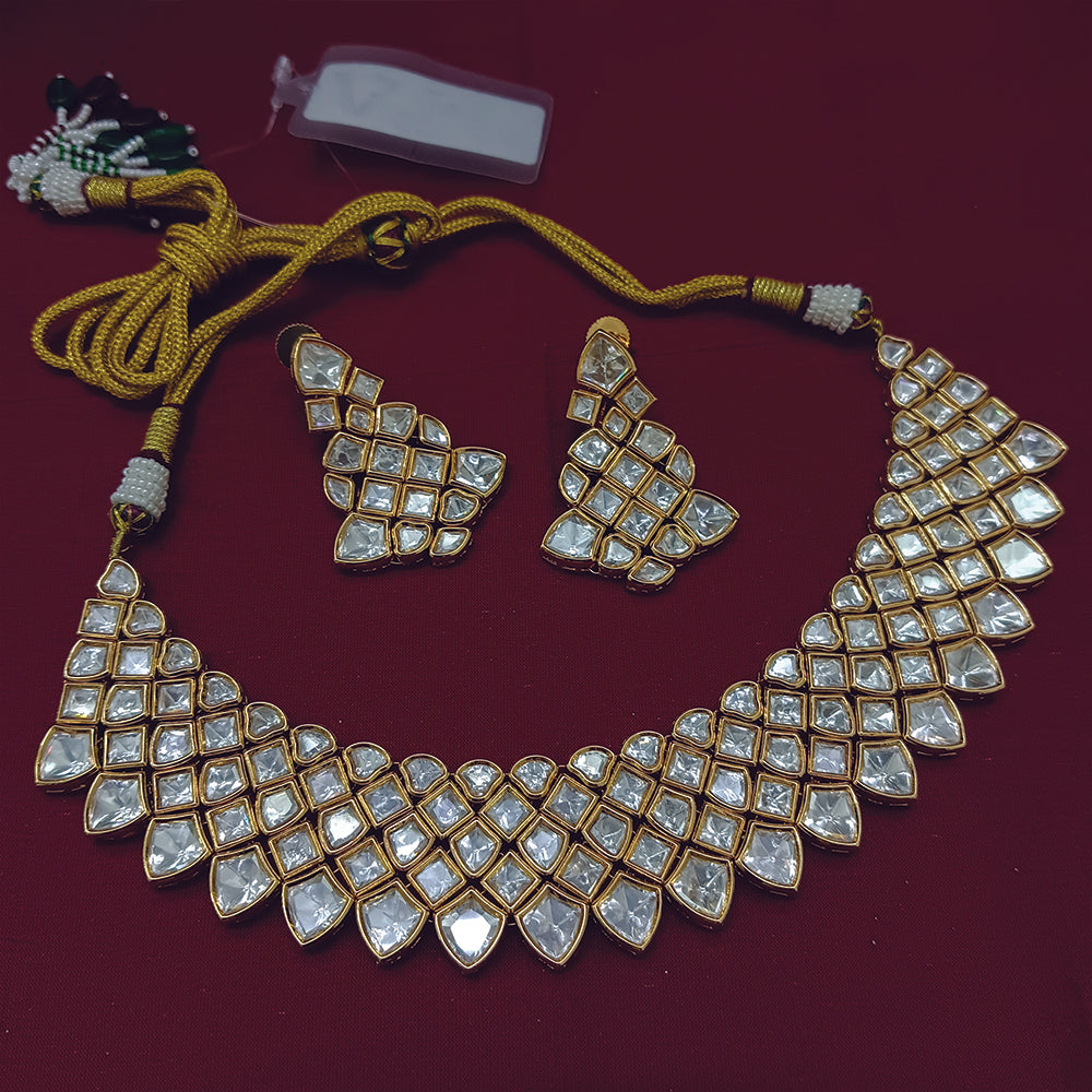 Arham Classic Polki Kundan Designer Necklace Set