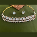 Arham Premium Gold Plated Designer Heavy Polki Kundan Choker Necklace Set