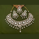 Arham Premium Gold Plated Designer Heavy Polki Kundan And Meenakari Necklace Set
