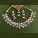 Arham Premium Gold Plated Designer Heavy Polki Kundan And Meenakari Necklace Set