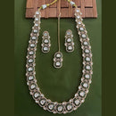 Arham Premium Gold Plated Designer Heavy Polki Kundan And Meenakari Long Necklace Set