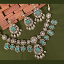 Arham Premium Gold Plated Designer Heavy Polki Kundan Necklace Set