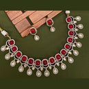 Arham Premium Gold Plated Designer Heavy Polki Kundan Necklace Set