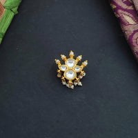 Js Fashion Fancy Design Party wear High Gold Beautiful Kundan Nath