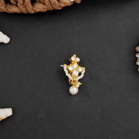 Js Fashion Kundan Jewellery High Gold Polish Clustered Pearl Nath