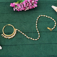 Js Fashion Antique Designer High Gold Polish Fancy Style Nath