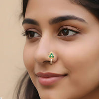 Js Fashion Antique Designer Nath in High Gold Finish