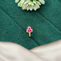 Js Fashion Antique Designer Nath in High Gold Finish