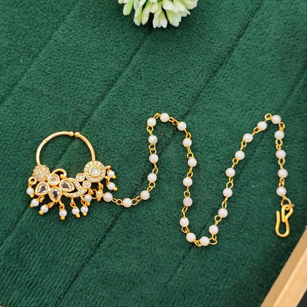 Js Fashion  Traditional Temple Style Fancy Nath Nose Ring