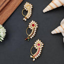 Js Fashion  PACK OF 3 Designer Traditional Maharashtrian Nose Ring Set for Women