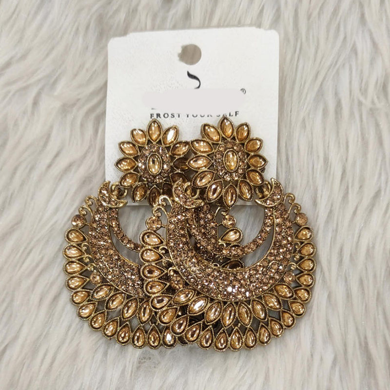 Dhwani Gold Plated Austrian Stone Dangler Earrings
