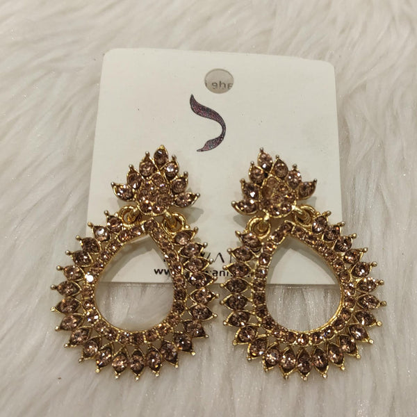 Dhwani Gold Plated Austrian Stone Dangler Earrings