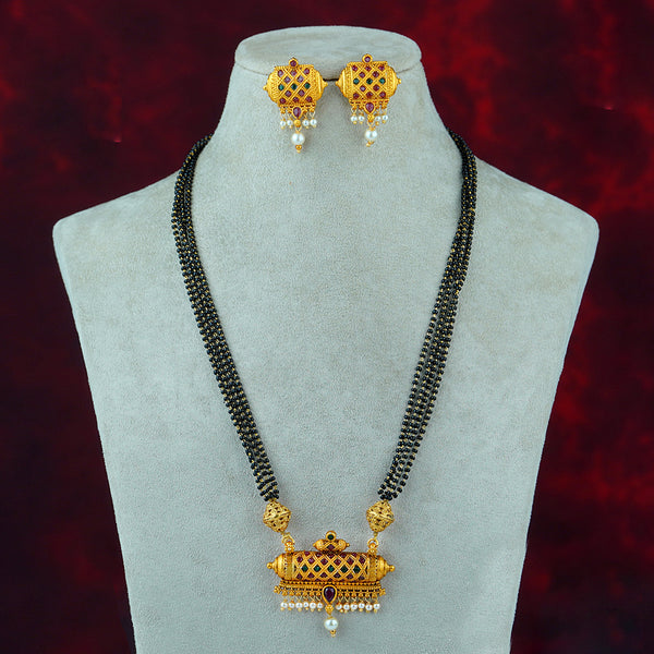 Diksha Collection Gold Plated Mangalsutra