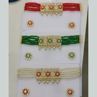 Midas Touch Traditional Choker Set Adorned with Kundan and Beads