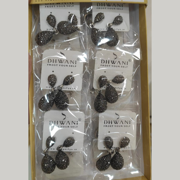 Dhwani Black Plated Dangler Earrings