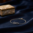 Mahi Silver-Tone Infinity Payal Anklet for Women | Minimal Chain Anklet with Lobster Clasp Adjustable Size (PL1100141R)