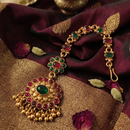 Lalso Lifestyle Elegant Pota Stone And Pearl Maangtikka for Women