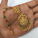 Lalso Lifestyle Elegant Pota Stone And Pearl Temple Maangtikka for Women