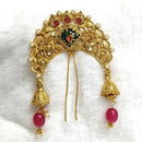 Lalso Lifestyle Designer Hair Jewellery Hair Accessories Aambada Khopa Veni Bun Brooch Juda Pin Hair Pin For Women