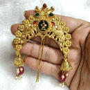 Lalso Lifestyle Designer Hair Jewellery Hair Accessories Aambada Khopa Veni Bun Brooch Juda Pin Hair Pin For Women