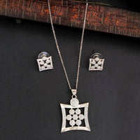 Js Fashion Stylish Austrian Stone Chain Pendant Set