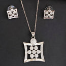 Js Fashion Stylish Austrian Stone Chain Pendant Set