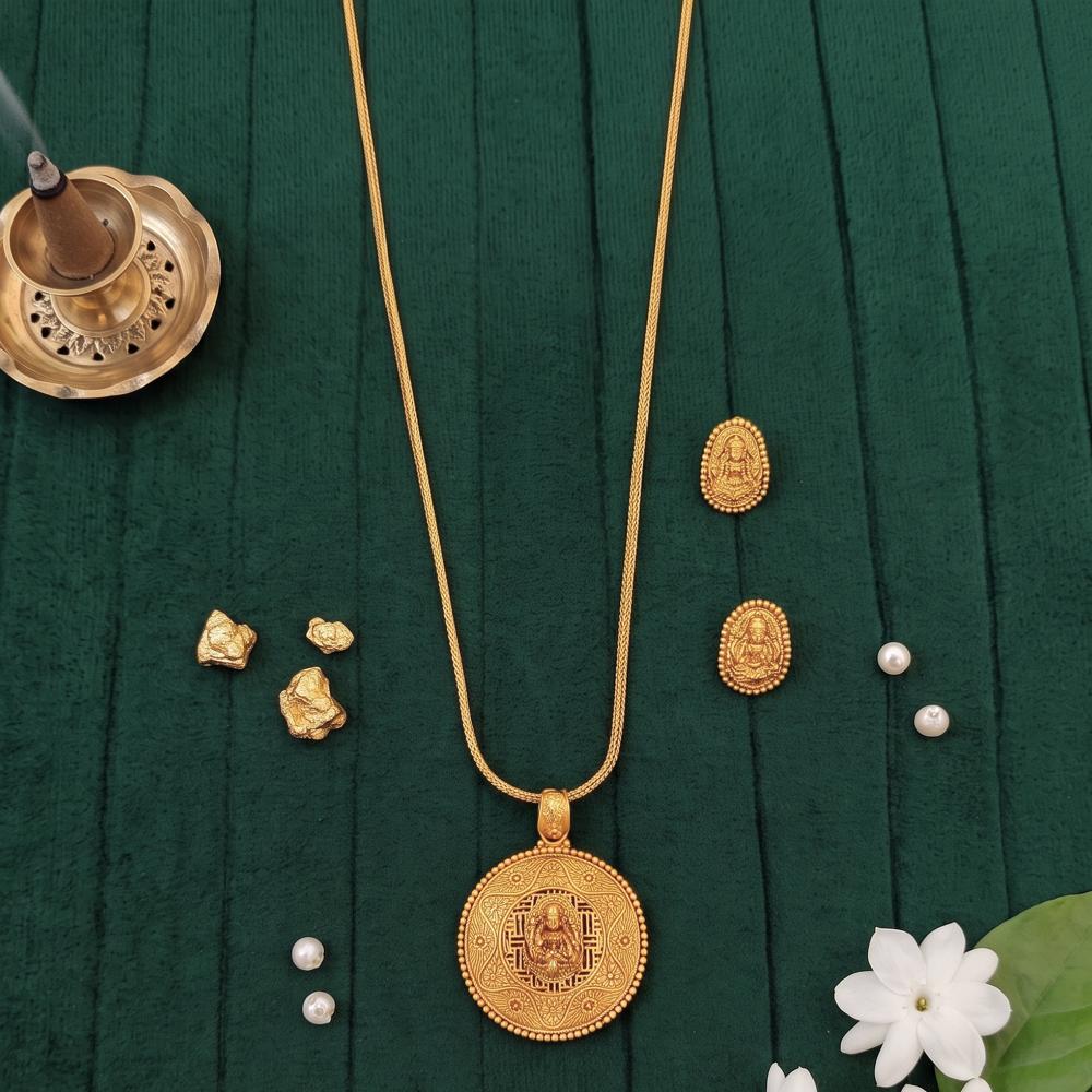 Js Fashion  Designer High Gold Polish Pendant Set