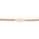 Darshana Jewels Rose Gold Plated Stylish Fashionable Multilayer Chain Charm Pendants Necklace