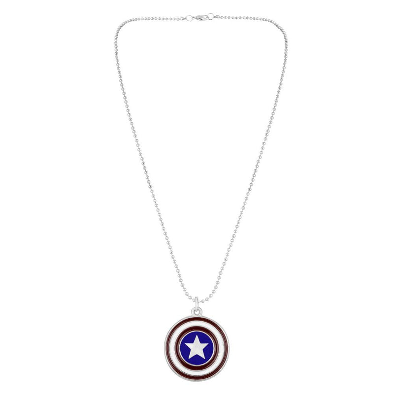 Mahi Meenakari Work Hollywood Movie Inspired Shield Unisex Pendant Locket Necklace (PS1101906R)