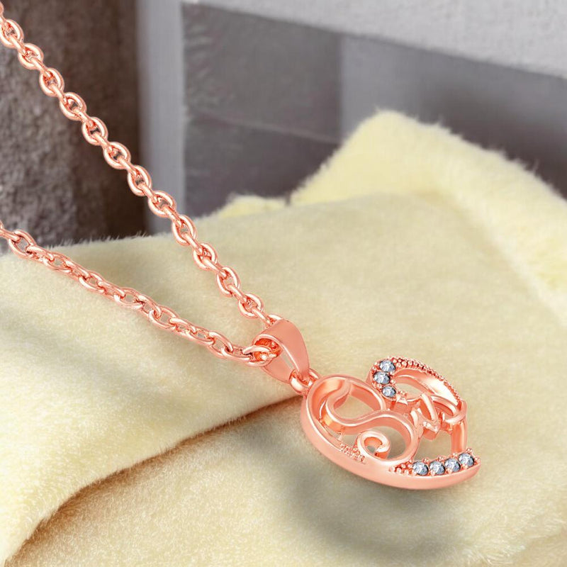 Mahi Sis Engraved in Heart Pendant Necklace with Chain for Sister (PS1101923Z)