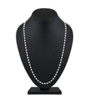 Mahi Lightweight Elegant White Artificial Pearl & Silver-Toned Necklace for Women (PS1101966R)