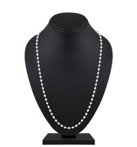 Mahi Lightweight Elegant White Artificial Pearl & Silver-Toned Necklace for Women (PS1101966R)