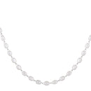 Mahi Lightweight Elegant White Artificial Pearl & Silver-Toned Necklace for Women (PS1101966R)