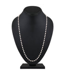 Mahi Lightweight Elegant White Artificial Pearl & Rose Gold-Toned Necklace for Women (PS1101968Z)