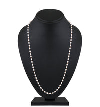 Mahi Lightweight Elegant White Artificial Pearl & Rose Gold-Toned Necklace for Women (PS1101968Z)