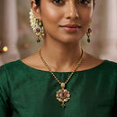 Js Fashion  Basundi flower designed pendant set