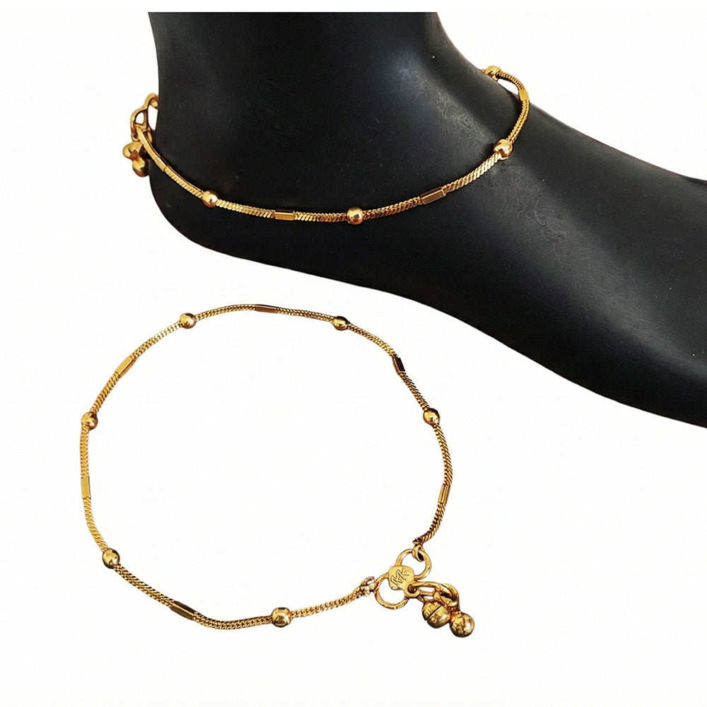 JS Fashion Royal High Gold Designer Anklet (Payal)