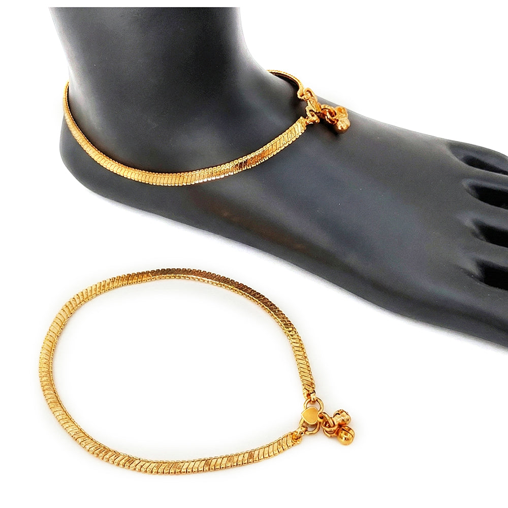 JS Fashion Royal High Gold Designer Anklet (Payal)