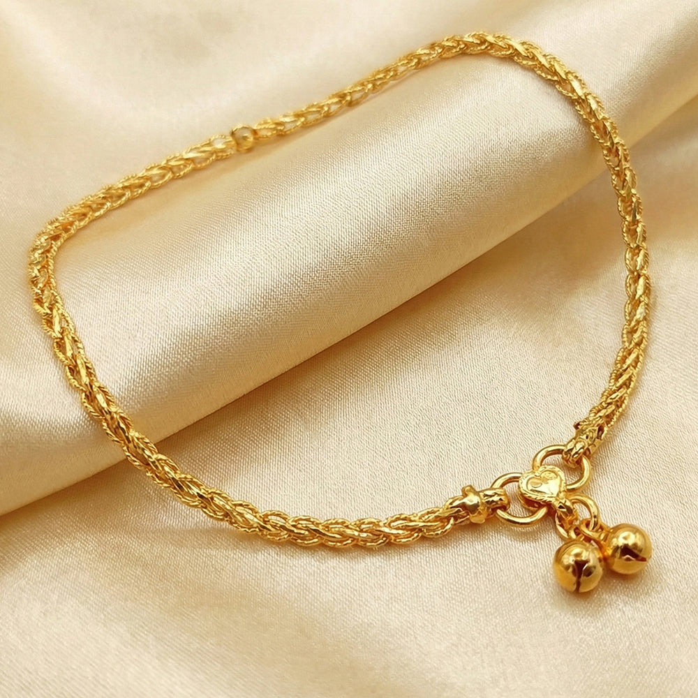 JS Fashion Royal High Gold Designer Anklet (Payal)