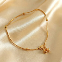 JS Fashion Royal High Gold Designer Anklet (Payal)