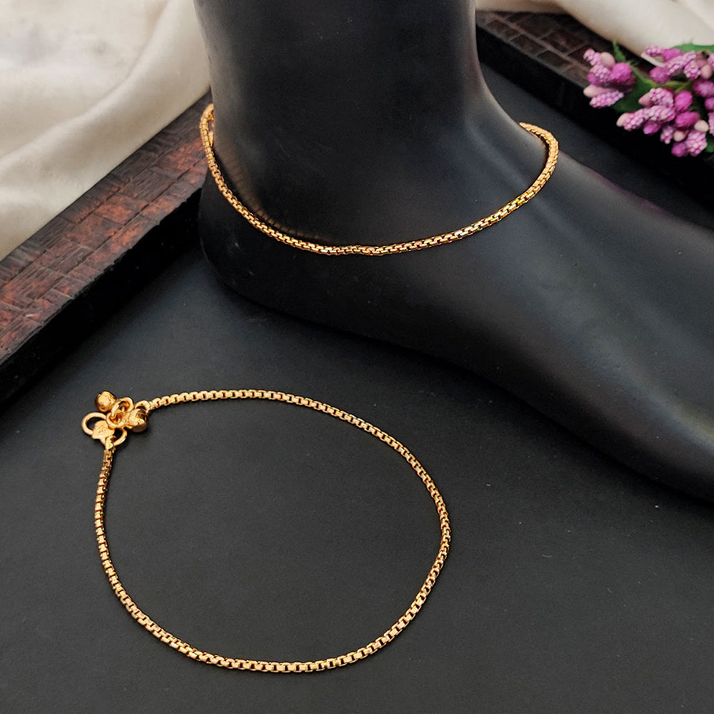 JS Fashion Royal High Gold Designer Anklet (Payal)