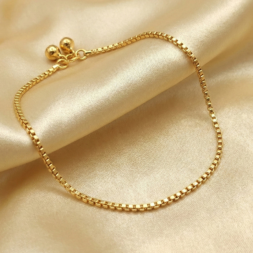 JS Fashion Royal High Gold Designer Anklet (Payal)