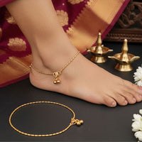 JS Fashion Royal High Gold Designer Anklet (Payal)